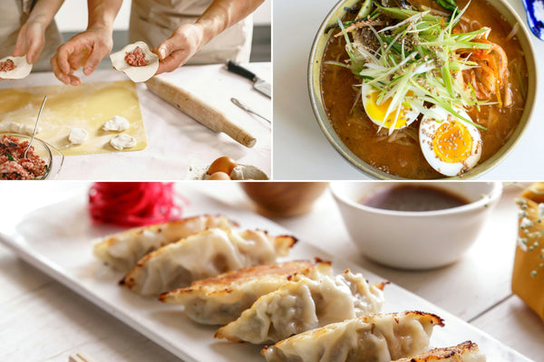 Chef and student in sushi class