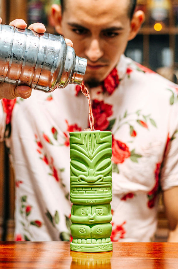Woman at cocktail class