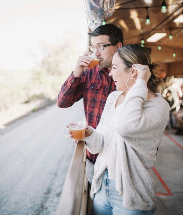drinking on a train