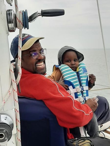 father-son-on-boat
