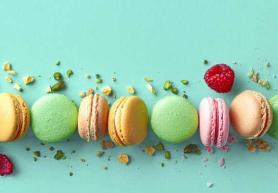 Children making Macarons