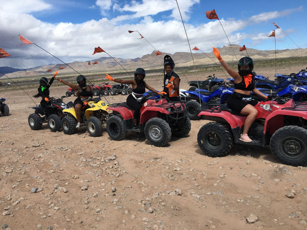 fun people on ATVs