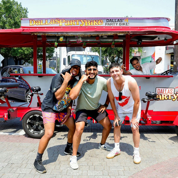 guys with party bike