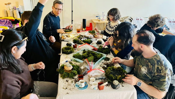 making crafts with friends