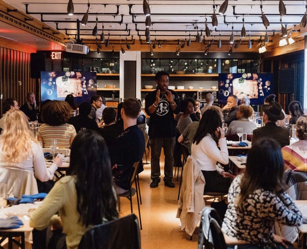 man speaking to a group