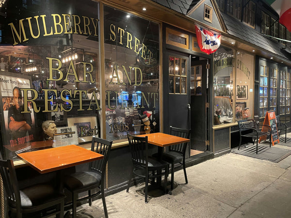 ghost hands on window with man looking