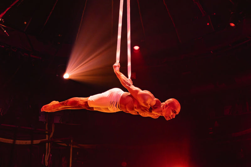 Performer in the air