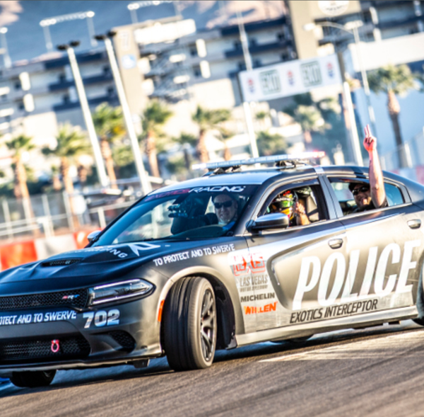 Celebrity in supercar