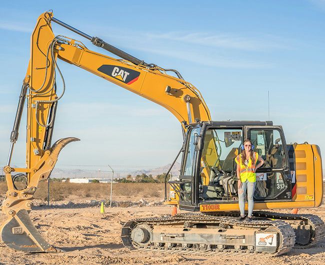 standing in front of big dig