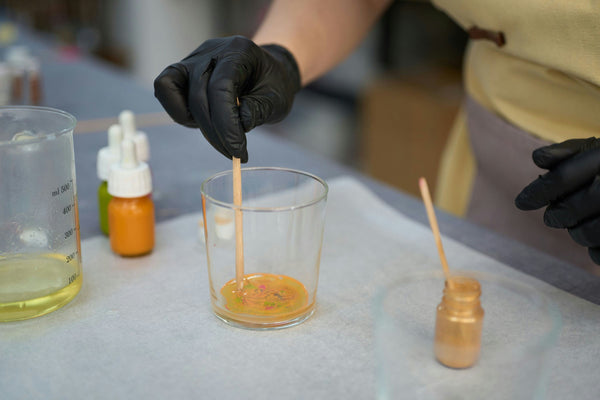 Ladies making candles