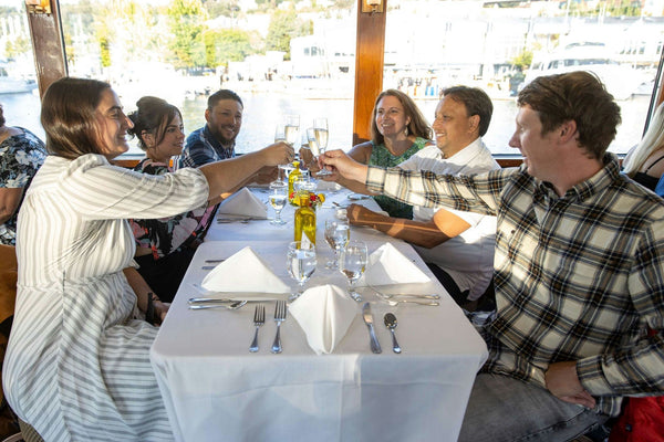 boat sailing at sunset