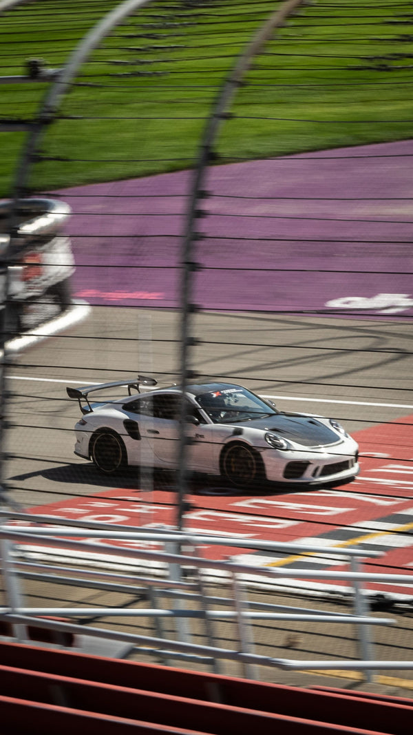 green Porsche racing