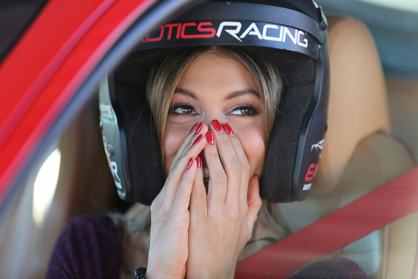 Porsche Cayman on track