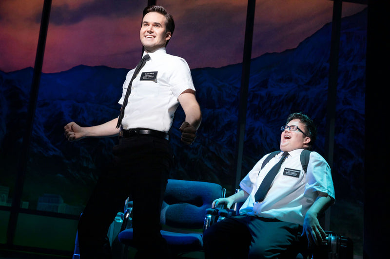 197 - Kevin Clay (Elder Price) and Cody Jamison Strand (Elder Cunningham) in The Book of Mormon ©Julieta Cervantes.jpg