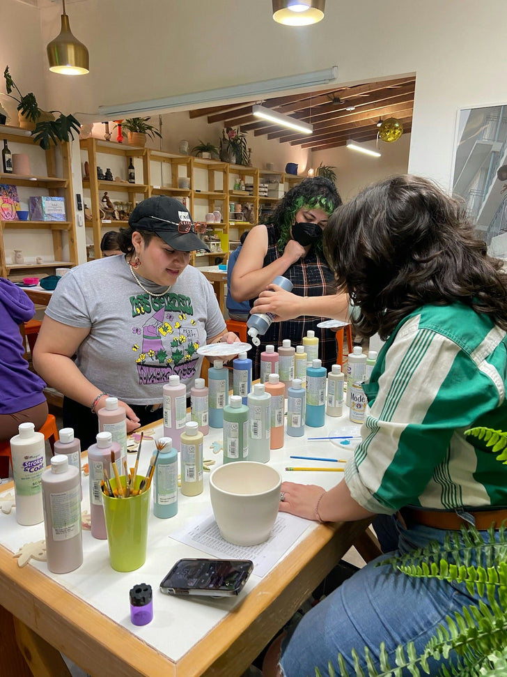 Mid-City Private "Ghost"  Couples Pottery Class with Wine