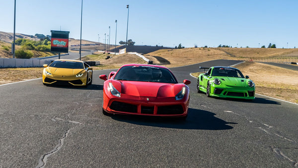 lineup of sports cars
