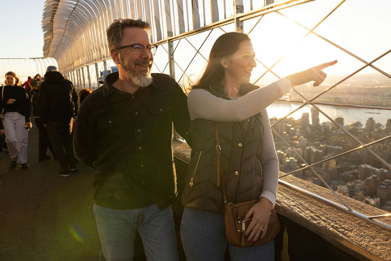 couple at the Empire State building