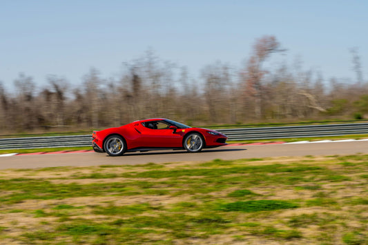 Ferrari 296 GTB Sportscar on Professional Circuit