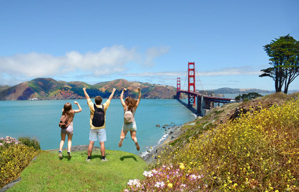 Golden Gate Bridge from Presidio jump