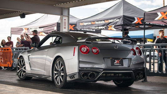 Nissan-GT-R-silver-back-view