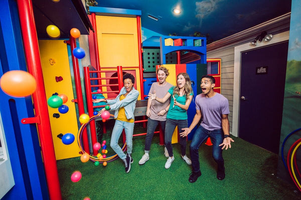 A team of competitors near the playground area