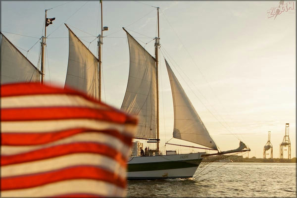 americna flag and boat.jpg