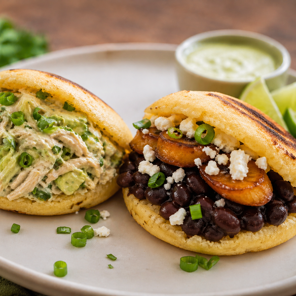 Arepas on a plate