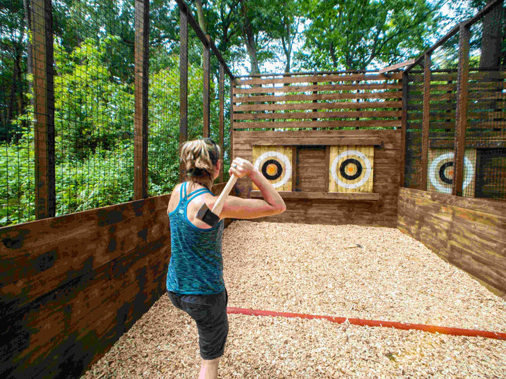 Kansas City Axe Throwing & Treetop Adventure with Go Ape