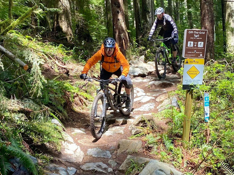 biking in tough terrain
