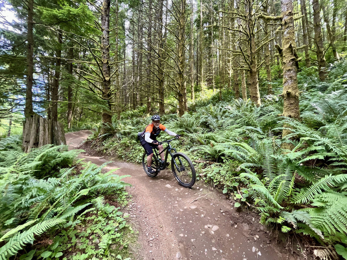 biking-through-woods