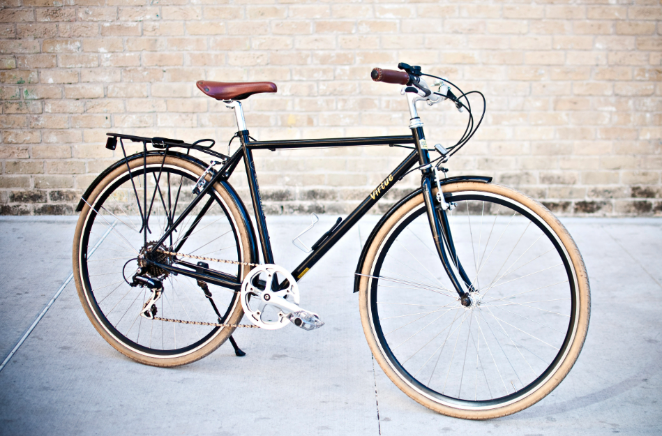 black-bike-standing