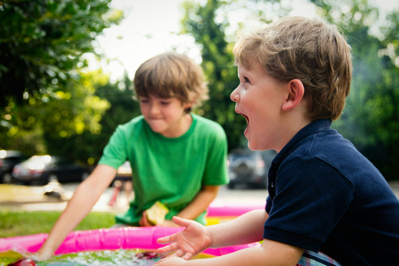 boys laughing