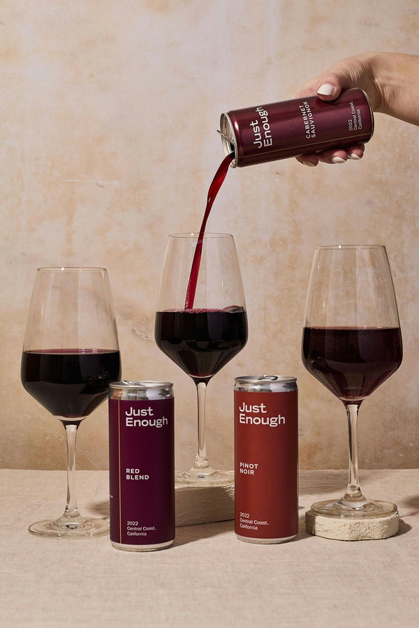 canned red wine collection