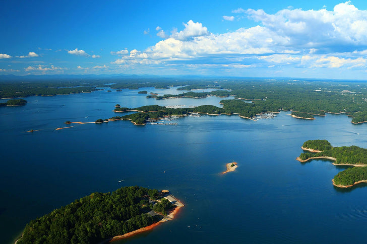 Private Chattahoochee to Lake Lanier Helicopter Tour with Champagne
