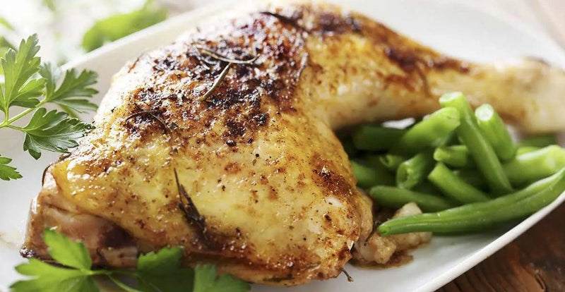 chicken-thigh-on-green-beans
