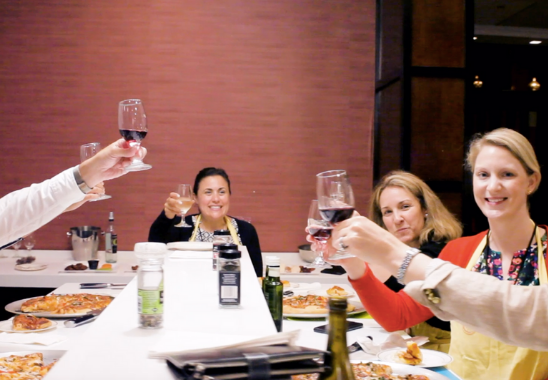 class-drinking-wine