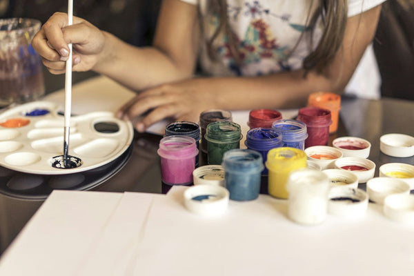 single person painting