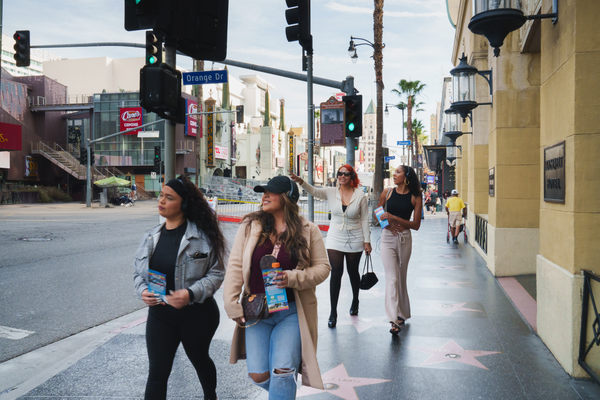 walking on the street of stars