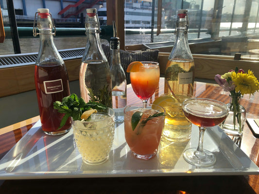 cocktail spread on boat.jpeg