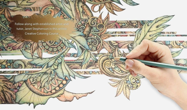 coloring with green pencil