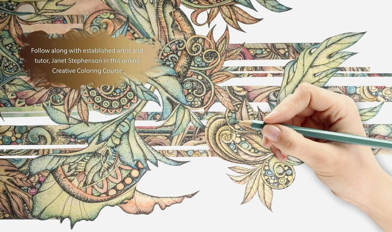 coloring with green pencil