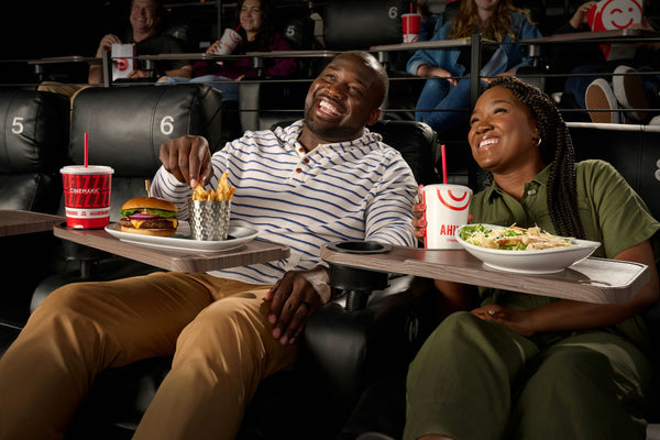 Couple at movie theatre