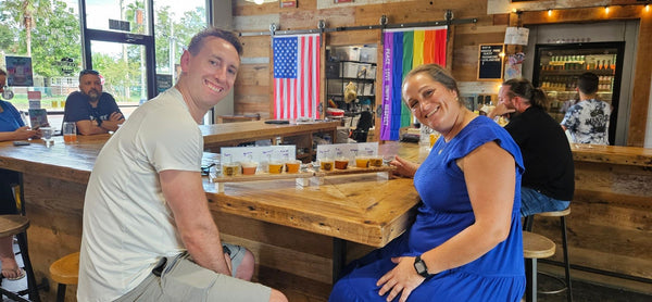 couple-flights-in-a-brewery