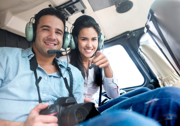 Couple on Heli Tour