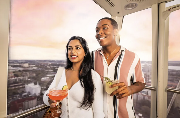 couple with drinks