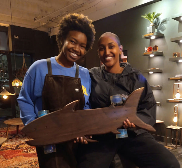 couple with board