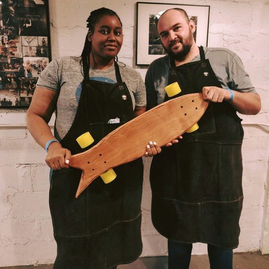 couple with board