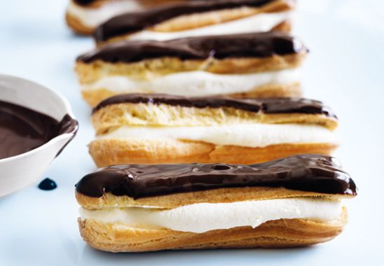 cream filled eclairs