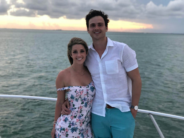 chilling on yacht