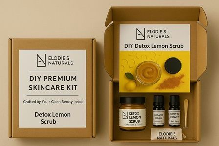 DIY Organic Lemon Scrub Individual Kit & Virtual Workshop